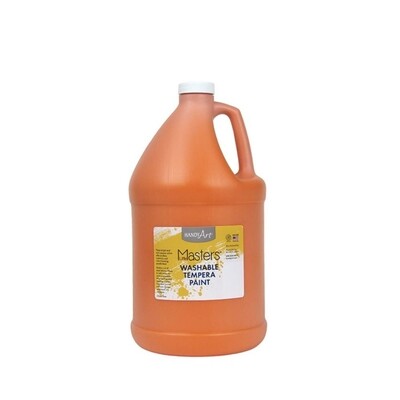 Paint, Liquid Tempera Orange, 3.78 L, Washable