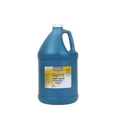 Paint, Liquid Tempera Turquoise, 3.78 L, Washable