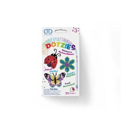Dotzies, Diamond Painting Garden Set, 3 Stickers