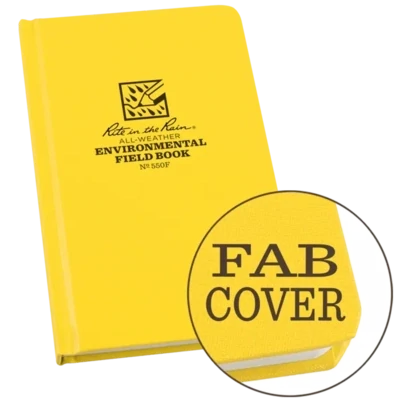 Notebook, 550F, Environmental, Hard Cover Yellow, 4.75" x 7.5" - Rite In The Rain