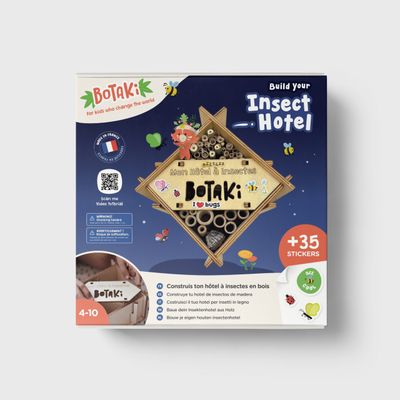 Kit: Build Your Own Insect Hotel +35 Stickers, Botaki