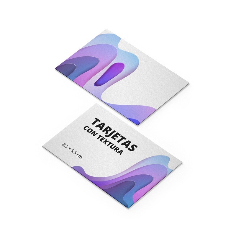 Tarjetas con textura