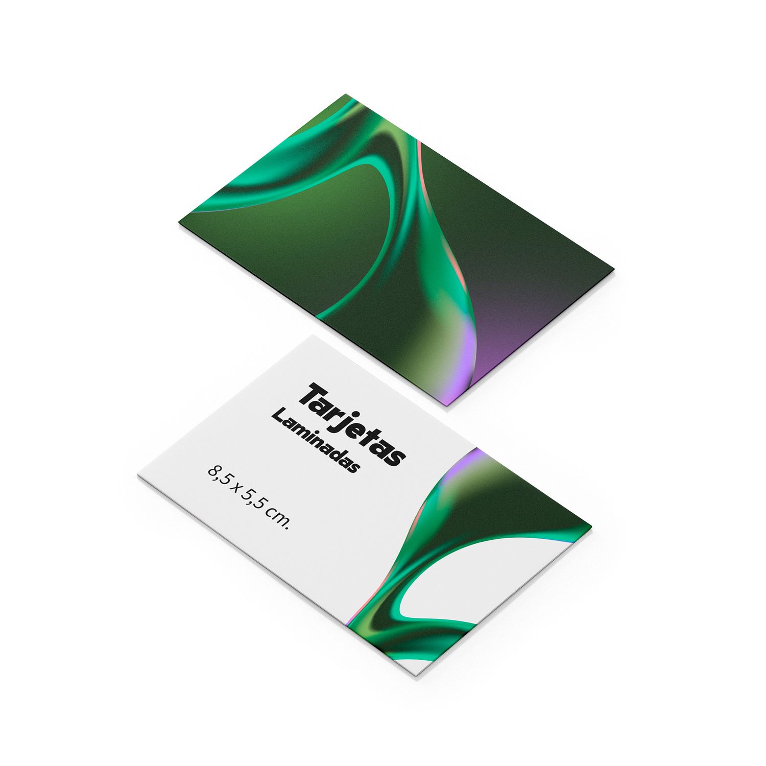 Tarjetas de visita laminadas