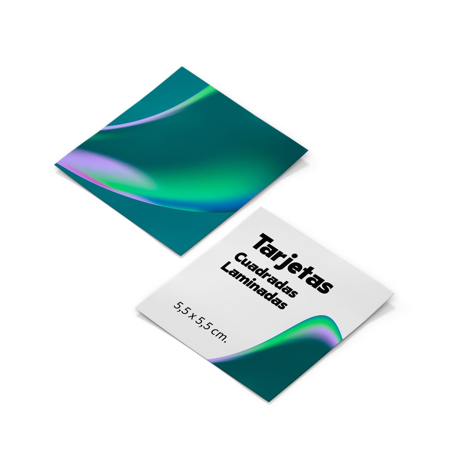 Tarjetas Cuadradas Laminadas