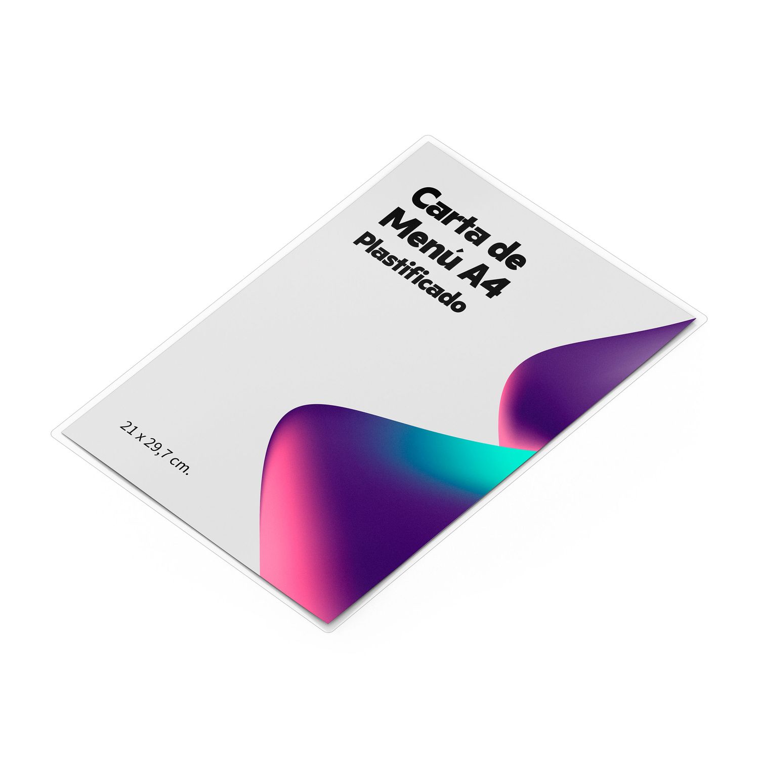 Carta de Menú A4 Encapsulado