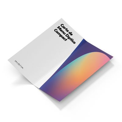 Carta de Menú Díptico Compact