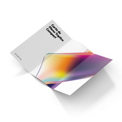 Carta de Menú Tríptico Compact
