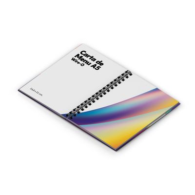 Carta de Menú A5 Wire-O