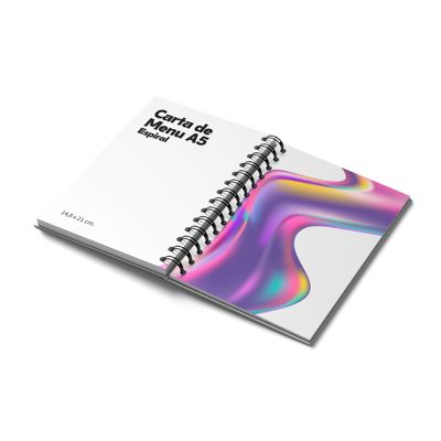 Carta de Menú A5 Espiral