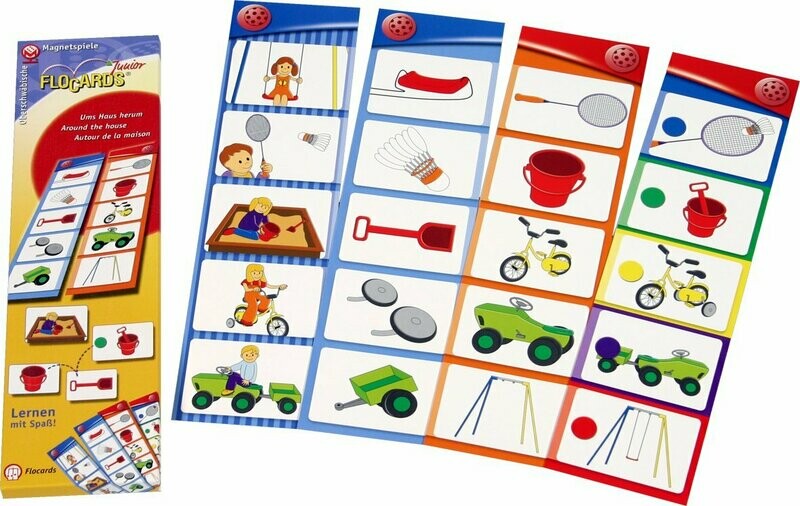 FLOCARDS - Ums Haus herum Ergänzungskartensatz für Flocards Junior FLOCARDS - Ums Haus herum Ergänzungskartensatz für Flocards Junior