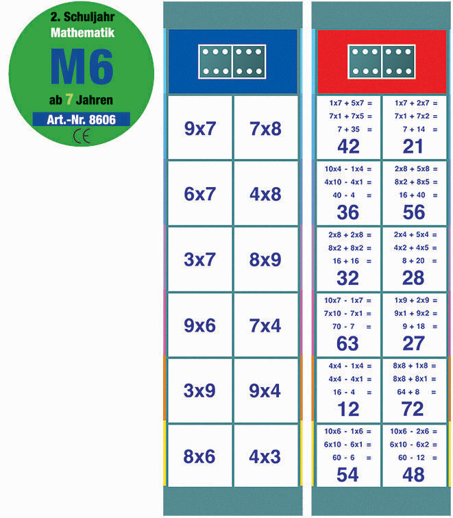 FLOCARDS - Set M6 Mathematik 2. Klasse FLOCARDS - Set M6 Mathematik 2. Klasse