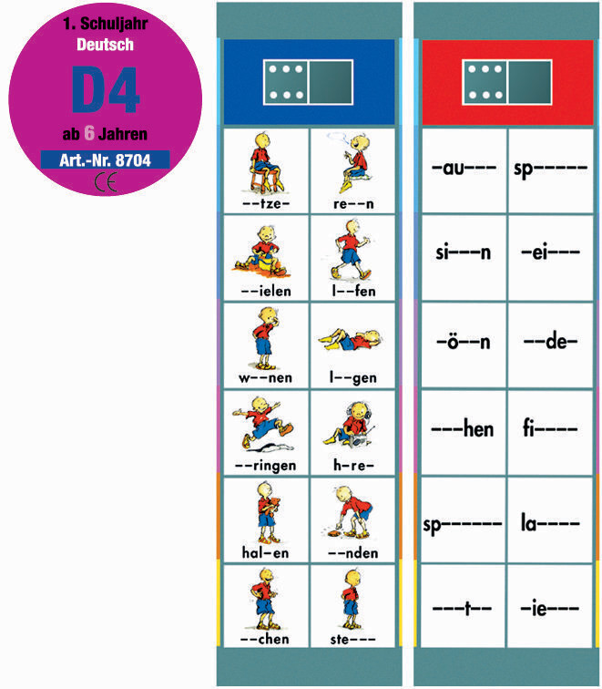 FLOCARDS - Set D4 Deutsch 1. Klasse