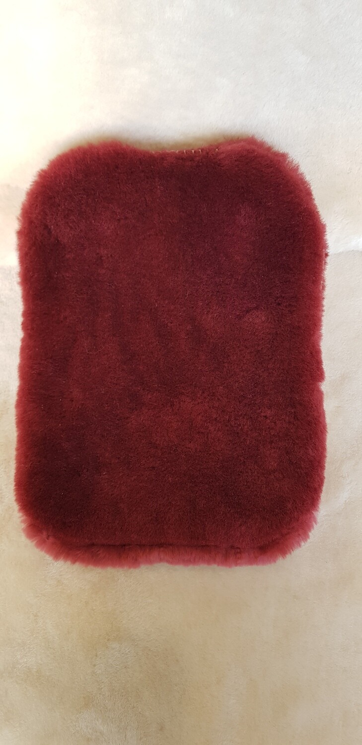 Hotties (Hot Water Bottle Covers), Colour: Ruby/Burgundy