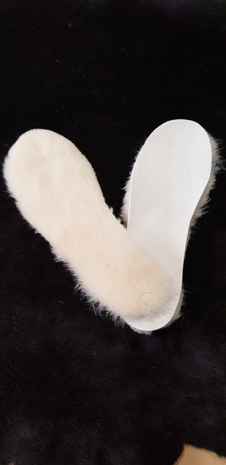 Sheepskin Innersoles, Colour: Ivory, Size: AU 7 Men / 9 Women