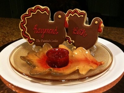 Turkey Place Card Cookie