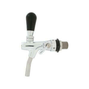Keg Chrome Compensated Tap With 35mm Flange