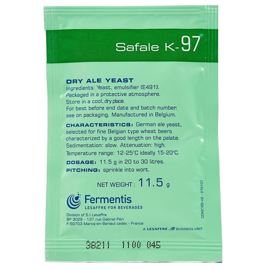 Fermentis Safale K-97 Yeast 11.5g