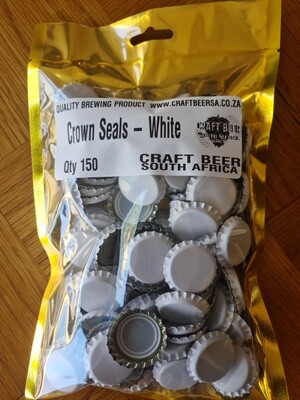Crown Seals White Pack of 150