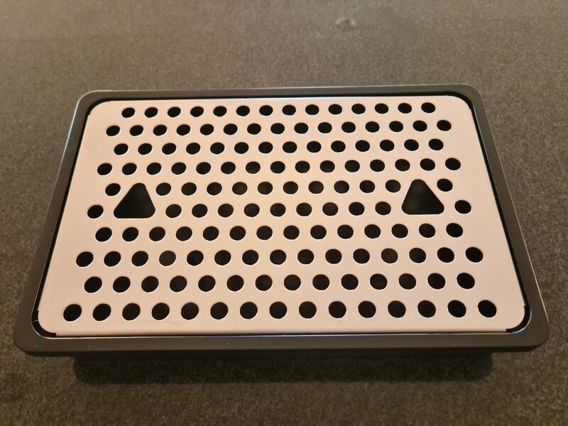 Drip Tray Black with Chrome Top