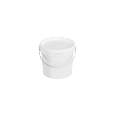 Food Grade 1L White Bucket with Lid