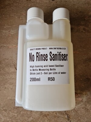 No Rinse Sanitiser Liquid 200ml