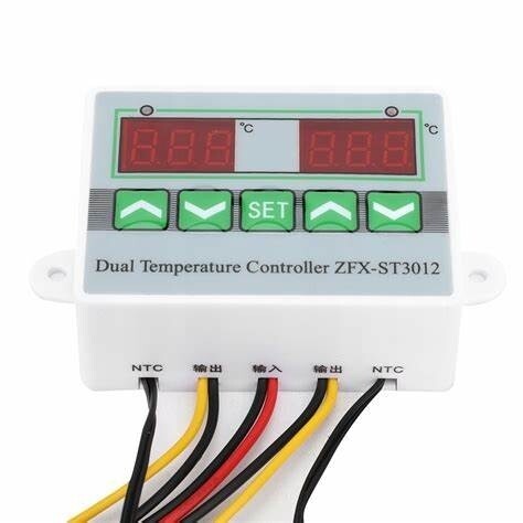 Temperature Controller 220V Dual ZFX ST3012
