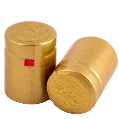 PVC Capsules 30 x 40mm Gold 12 Pack