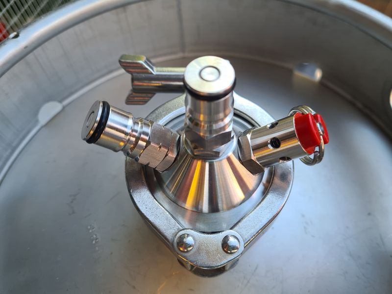 30L Stainless Steel Keg with Corny Adapter