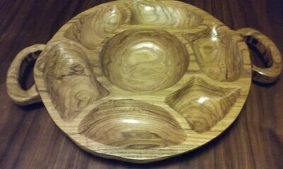 Oak "Sectional" Platter
