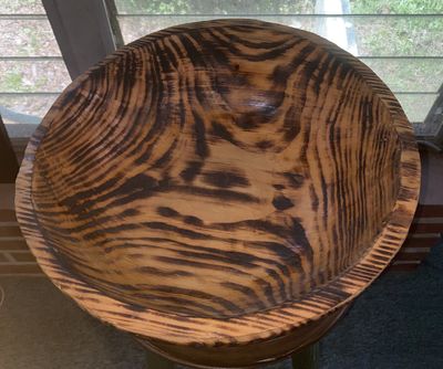 Burned "Pine" Bowl