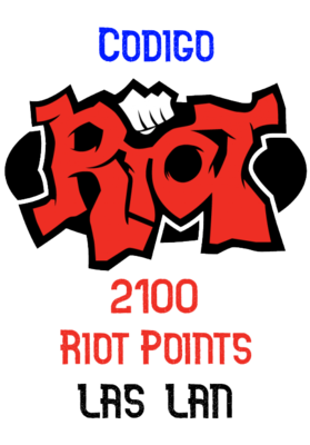 Código 2100 Riot Points (15 USD) LAS y LAN [Digital]