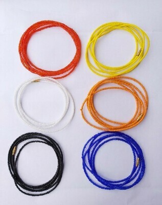 Solid Color Waistbeads Buy 3, Get 2 Free