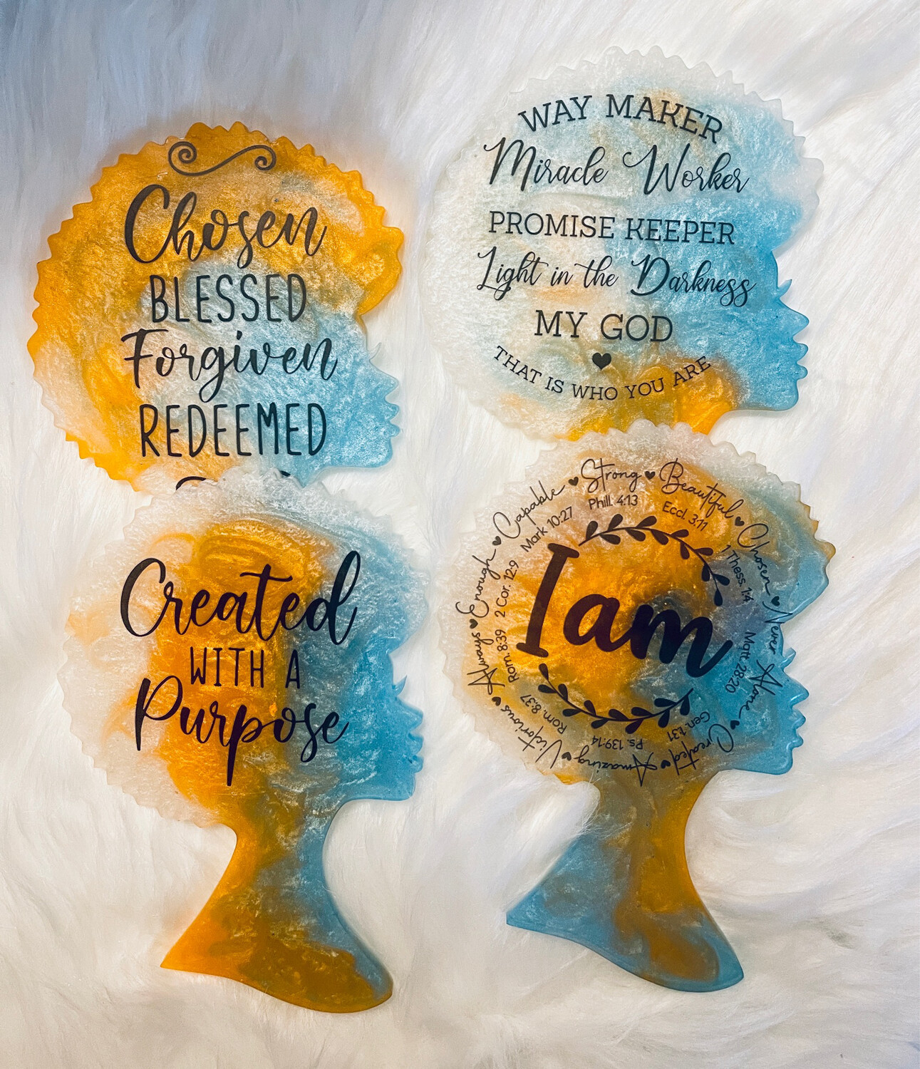 Scirpture Quote Goddess Coasters