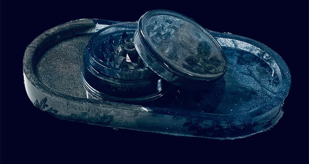 Tray and Grinder Set