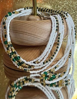 White Emerald Waistbeads