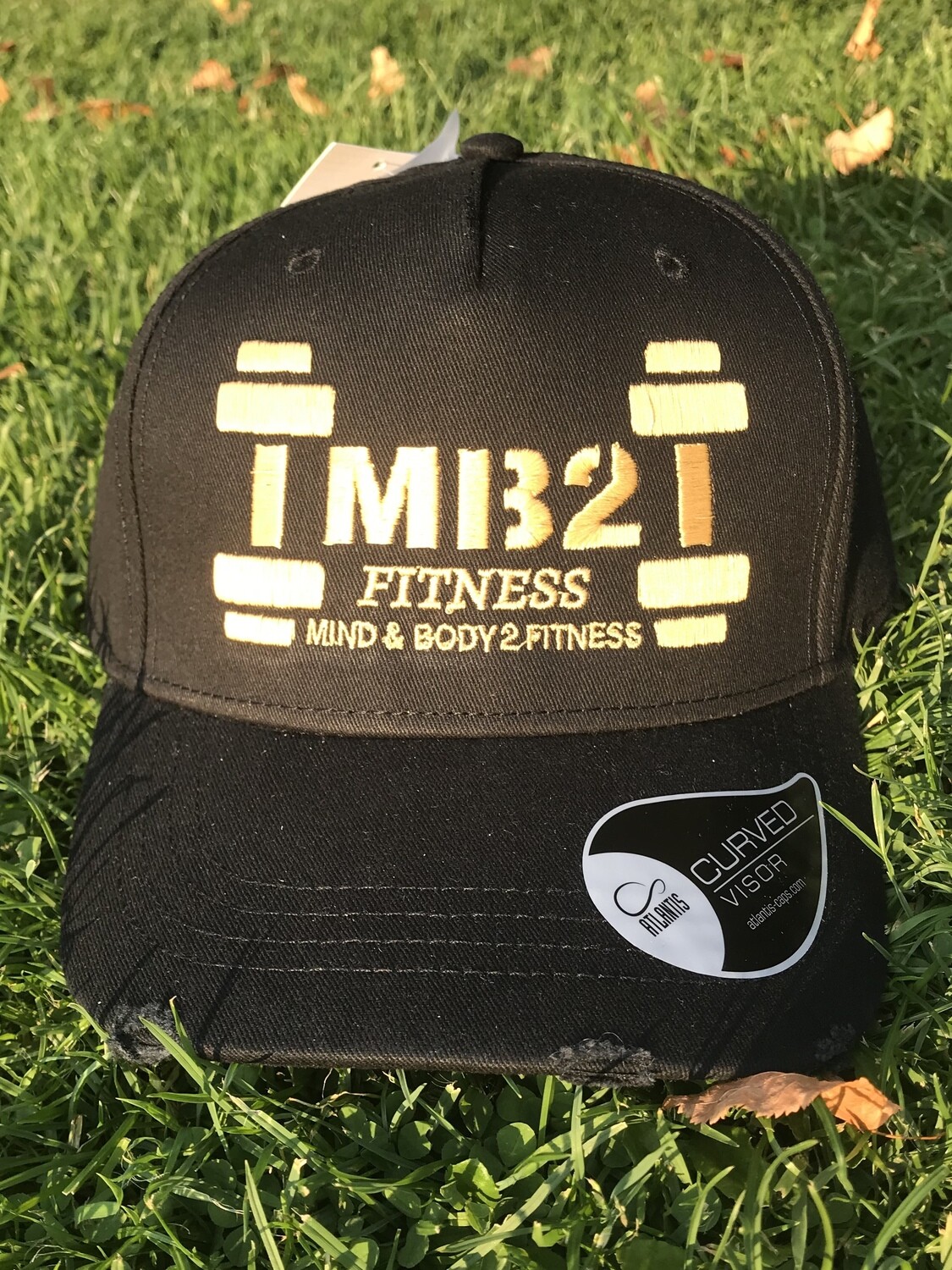 MB2 Distressed Cap Black/Gold