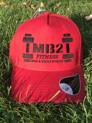 MB2 Distressed Cap Red/Black