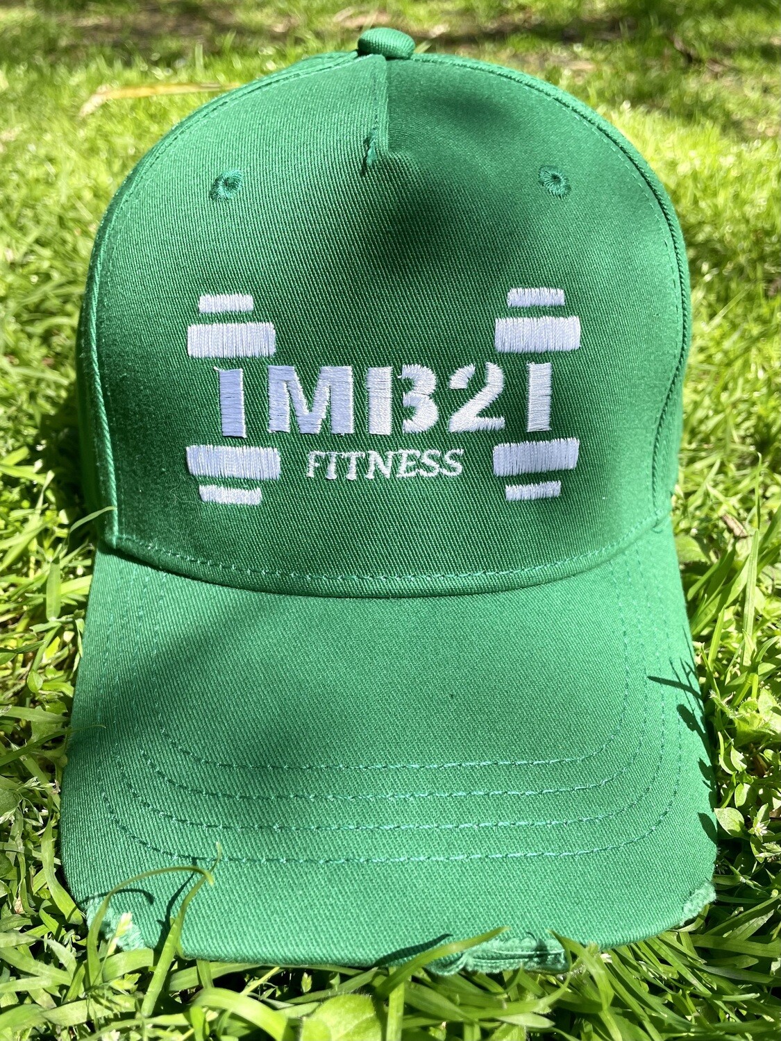 MB2 Distressed Cap Green/White