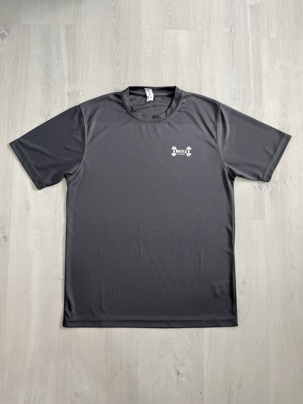 MB2 Fitted T-Shirt Charcoal Grey/White