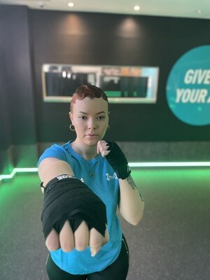 MB2 Womens Fitted T-Shirt Sapphire Blue/White