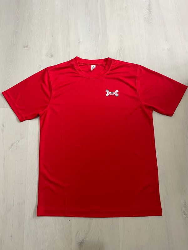 MB2 Fitted T-Shirt Fire Red/White