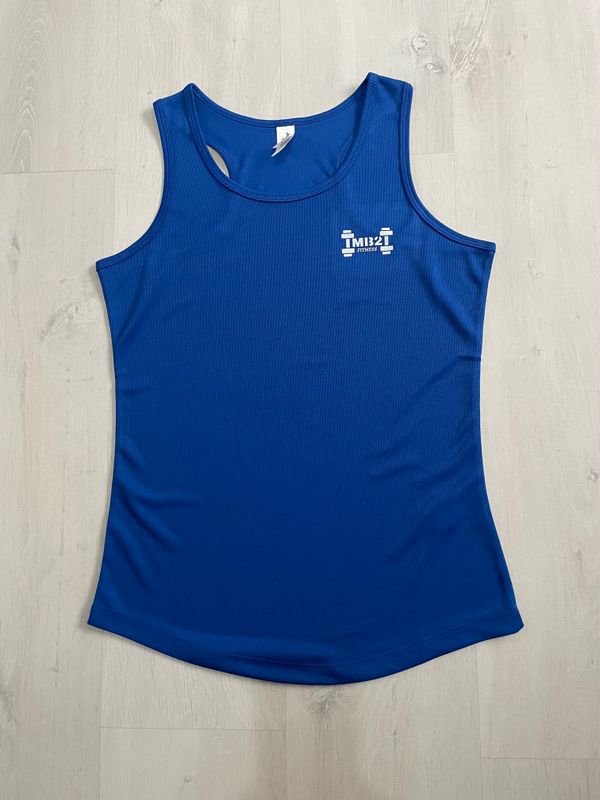 MB2 Womens Vest Royal Blue/White
