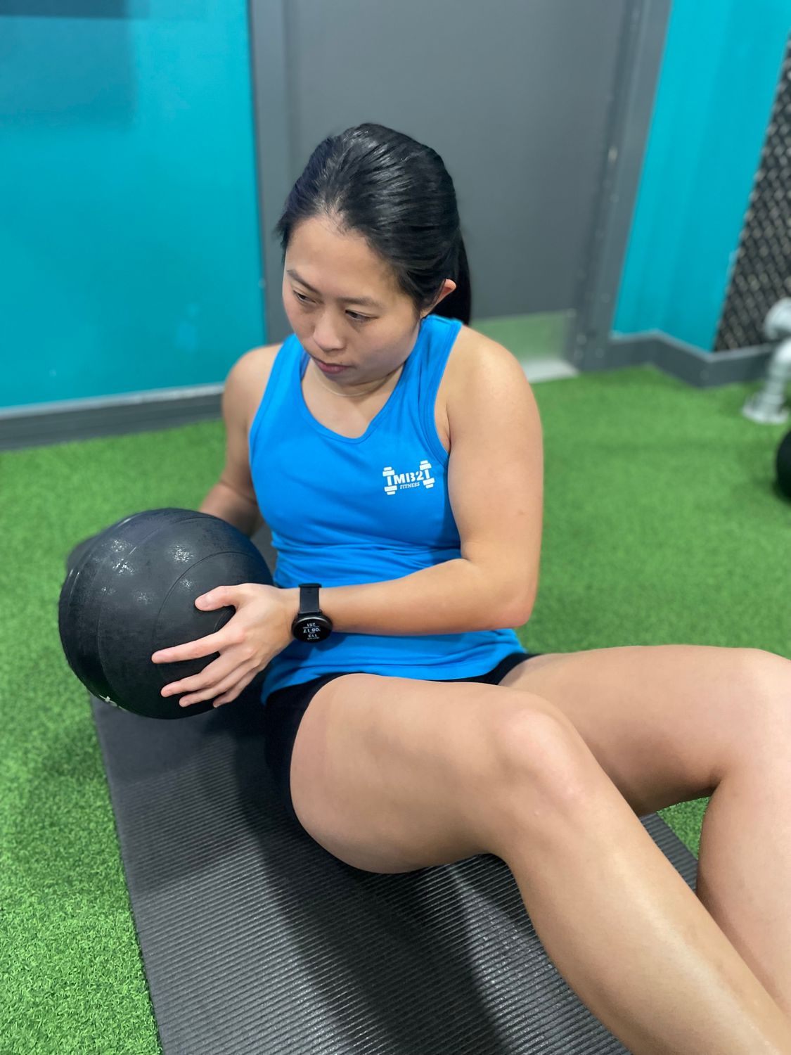 MB2 Womens Vest Sapphire Blue /White