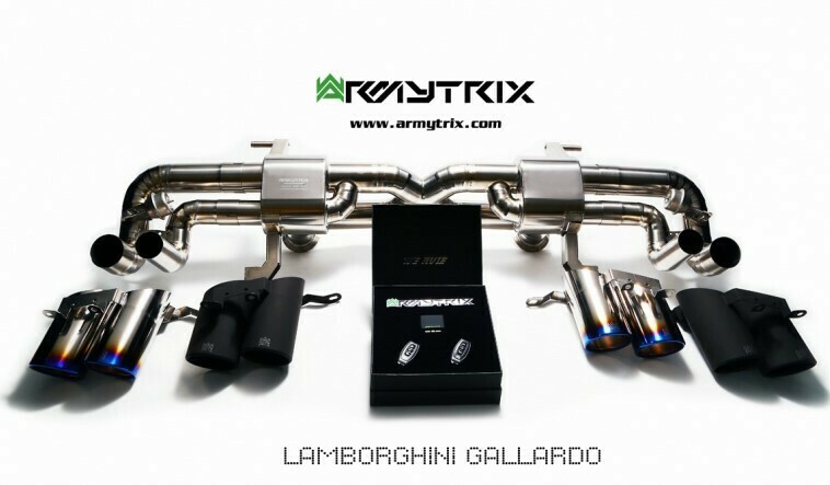 Sistema de Escape en Titanio Armytrix F1 Valvetronic para Lamborghini Gallardo LP550-2 LP560-4 LP570-4