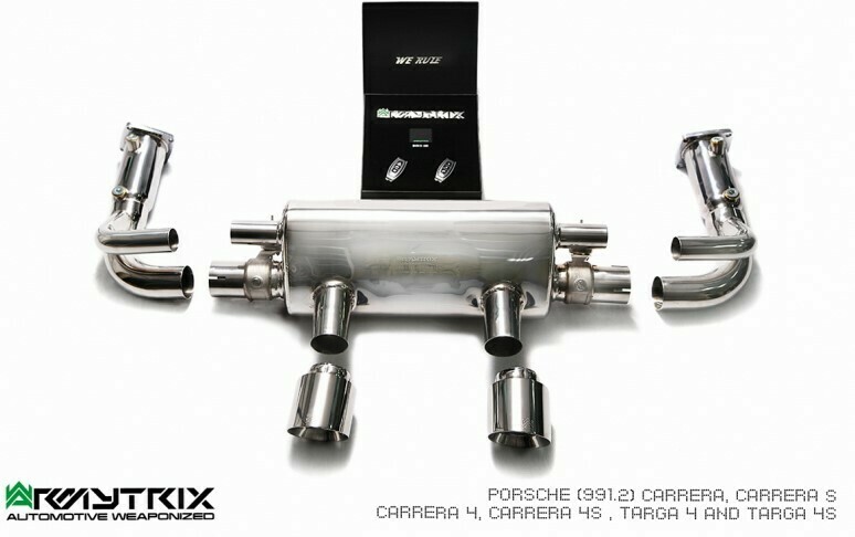 Sistema de Escape Armytrix Valvetronic para Porsche 911 Carrera & Carrera Cabrio 4/4S/4GTS (991.2)
