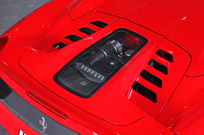 Ferrari 458 Spider – Carbon and Glass Bonnet (Primed Top/Gloss Bottom)