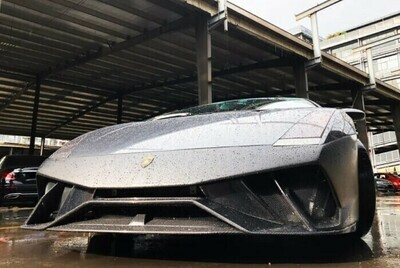04-08 Lamborghini Gallardo VFS Style Bumper delantero con borde de fibra de carbono