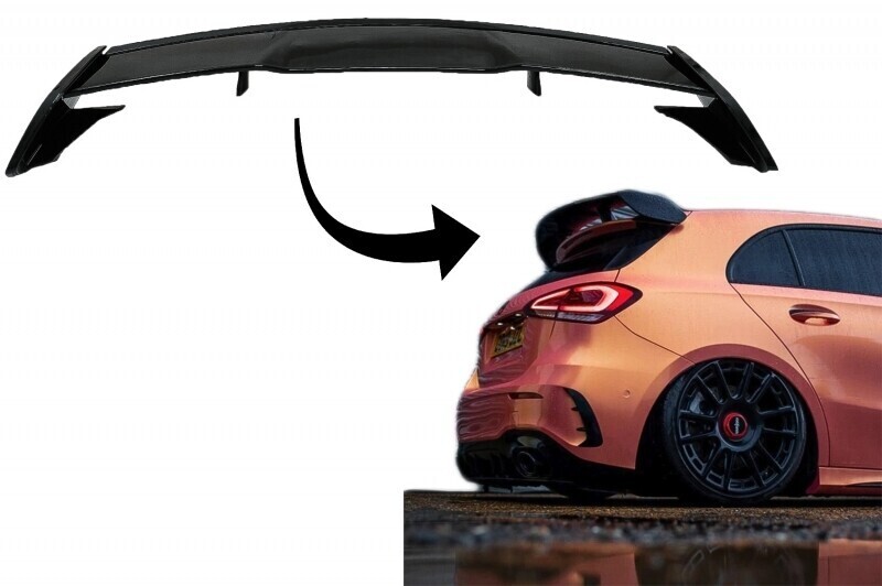 AMG REAR WING BLACK ROOF SPOILER SUN YELLOW A-CLASS W177