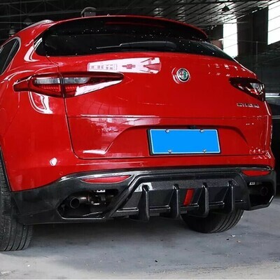 Difusor Fibra de Carbono/Colas Escape para Alfa Romeo Stelvio