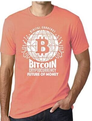 Ultrabasic Men’s Graphic T-Shirt Bitcoin Future of Money T-Shirt HODL BTC Tee Crypto Gift Idea